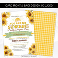 sunflower church dance invitation
